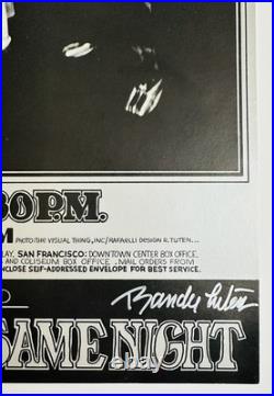 BG 201 ROLLING STONES 1969 Randy Tuten SIGNED Near Mint concert poster SALE