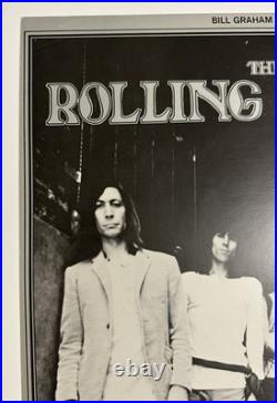 BG 201 ROLLING STONES 1969 Randy Tuten SIGNED Near Mint concert poster SALE