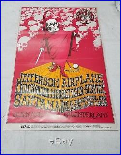 BG-222 1970 Concert Poster Benefit for the Grateful Dead with Jefferson Airplane+