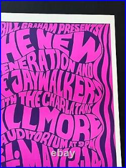 BG 6-2 Original Concert Poster May 1966 Wes Wilson The New Generation