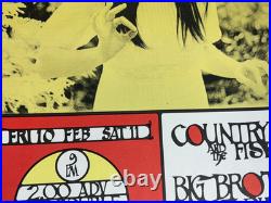 BIG BROTHER COUNTRY JOE FEB 10, 1967 BERKELY, CA CONCERT POSTER By Rehbock/Wiese