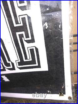 BIG RARE punk rock concert poster BUTTHOLE SURFERS Moore Seattle 1991 Batman art