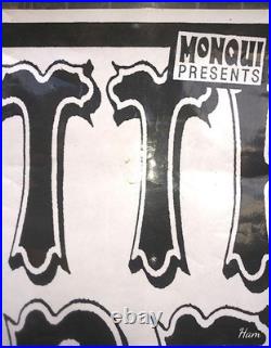 BIG RARE punk rock concert poster BUTTHOLE SURFERS Moore Seattle 1991 Batman art