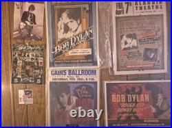BOB DYLAN CONCERT POSTER LOT of 4 PHX/LAS/TUL/ABQ Great Shape Still in DYLAN BAG