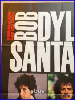 BOB DYLAN Joan Baez Santana mega rare original Nantes 1984 concert poster HUGE