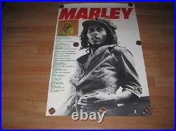 BOB MARLEY 1976 US Tour Concert poster- LARGE Chris Blackwell Island Records