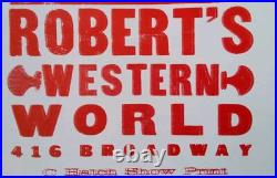 BR5-49 HATCH SHOW PRINT Robert's Western World Nashville 1996 Concert Poster