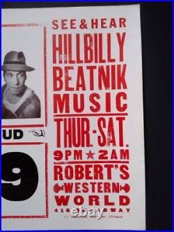 BR5-49 HATCH SHOW PRINT Robert's Western World Nashville 1996 Concert Poster