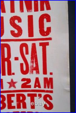 BR5-49 HATCH SHOW PRINT Robert's Western World Nashville 1996 Concert Poster