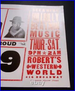 BR5-49 HATCH SHOW PRINT Robert's Western World Nashville 1996 Concert Poster