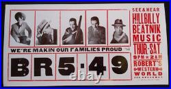 BR5-49 HATCH SHOW PRINT Robert's Western World Nashville 1996 Concert Poster