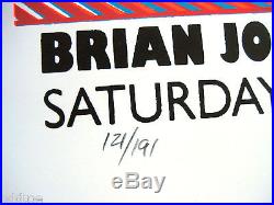 BRIAN JONESTOWN MASSACRE Original S/N 2006 Concert Poster by Lindsey Kuhn