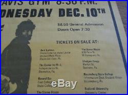 BRUCE SPRINGSTEEN Original Oversize 1975 Concert Poster Mint Cond. 17 1/2 x 23