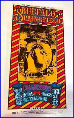 BUFFALO SPRINGFIELD BG 98 2nd Printing FILLMORE concert poster Mint