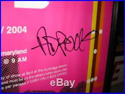 Beastie Boys Signed Adam MCA Yauch Poster MTV 2$Bill Concert 2004 Framed Hip Hop