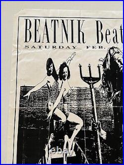 Beatnik Beatch Bikini Devil Girls Berkeley Square Punk Original Concert Poster