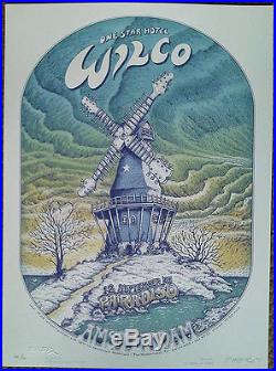 Beautiful Original Mint'05 Wilco Amsterdam Silkscreen Concert Poster Emek Jc26
