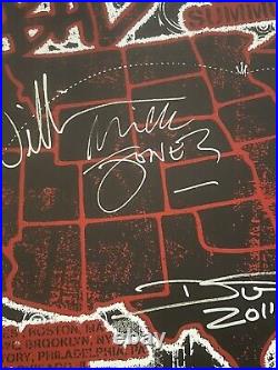 Big Audio Dynamite, Autograph, 2011 Concert Poster, 25x19, Silk Screen Original