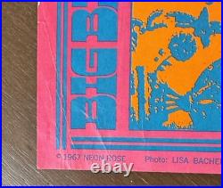 Big Brother & the Holding Company Neon Rose #3 Concert Poster Matrix First Print