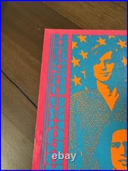 Big Brother & the Holding Company Neon Rose #3 Concert Poster Matrix First Print