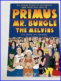 Bill Clinton George Bush Loves Primus BGP New Years 1992 Original Concert Poster