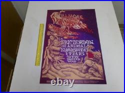 Bill Graham-1968 Fillmore Concert Poster-BG#132-Chambers Brothers-Burdon/Animals