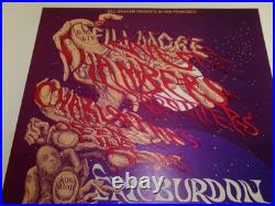 Bill Graham-1968 Fillmore Concert Poster-BG#132-Chambers Brothers-Burdon/Animals