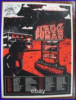 Black Pumas 2021 Tour Concert Poster Lithograph