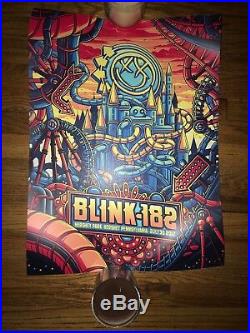 Blink 182 Poster Rare Linkin Park Blinkin Park Concert Hershey, PA 7/30/17