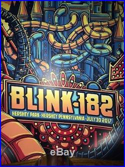 Blink 182 Poster Rare Linkin Park Blinkin Park Concert Hershey, PA 7/30/17