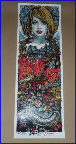 Blink 182 Rhys Cooper San Diego signed concert poster art print 2016 Alice