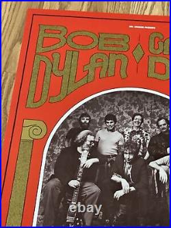 Bob Dylan Grateful Dead 1st Printing BGP Original Concert Poster From 1987