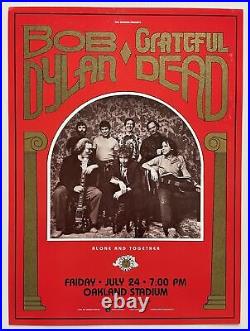 Bob Dylan and Grateful Dead Concert Poster 1987 BGP-16 First Printing