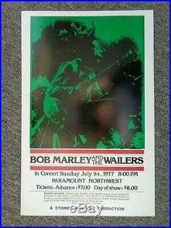 Bob Marley and the Wailers Concert Poster 1977-Paramount Northwest Scarce