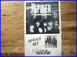 Bottom Line NYC concert poster Spider, Nervous Rex punk