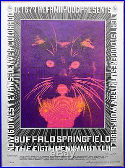 Buffalo Springfield The Eighth Penny Matter Original Denver Concert Poster1967