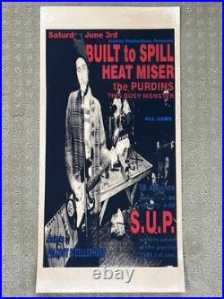 Built To Spill Heatmiser Original Seattle Concert Poster Elliott Smith