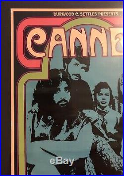 CANNED HEAT Alexandria, VA Rock Concert Poster Band Owned Rare 1st Print FD BG