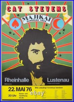 CAT STEVENS mega rare vintage original Lustenau 1976 concert poster