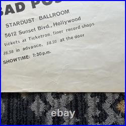 CIRCLE JERKS Social Distortion Vandals 1984 Original Concert Poster Hollywood