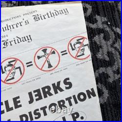 CIRCLE JERKS Social Distortion Vandals 1984 Original Concert Poster Hollywood