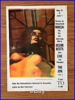 CLEVELAND WRECKING CO. PHOENIX 1968 The Ark Sausalito Concert Poster SF PSYCH