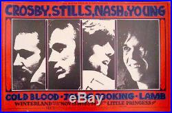 CSNY NEIL YOUNG BG 200 FILLMORE concert poster 1969 RANDY TUTEN BILL GRAHAM