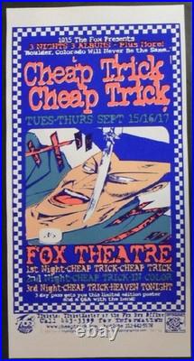 Cheap Trick Boulder 1998 Concert Poster Silkscreen Original Cryptographics