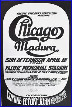 Chicago Concert Poster 1971 Randy Tuten