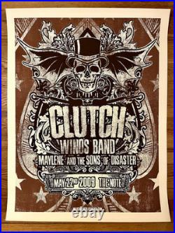 Clutch Band Concert Poster The Note May 2009 WINO Band 26x20