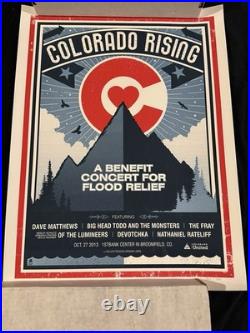 Colorado Rising Flood Relief Concert Poster Denver CO 2013 #367/550