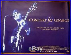 Concert for George (2003) Original S/S UK Quad Cinema Poster, Eric Clapton