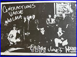 Contractions Varve Wilma Original Mabuhay Gardens Concert Poster