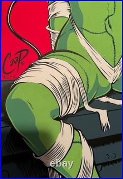Coop Silkscreen 1998 Signed and Numbered Electric Frankenstein Concert Poster